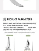 Airaj Gardening Scissors Pruning Fruit Tree Stainless Steel