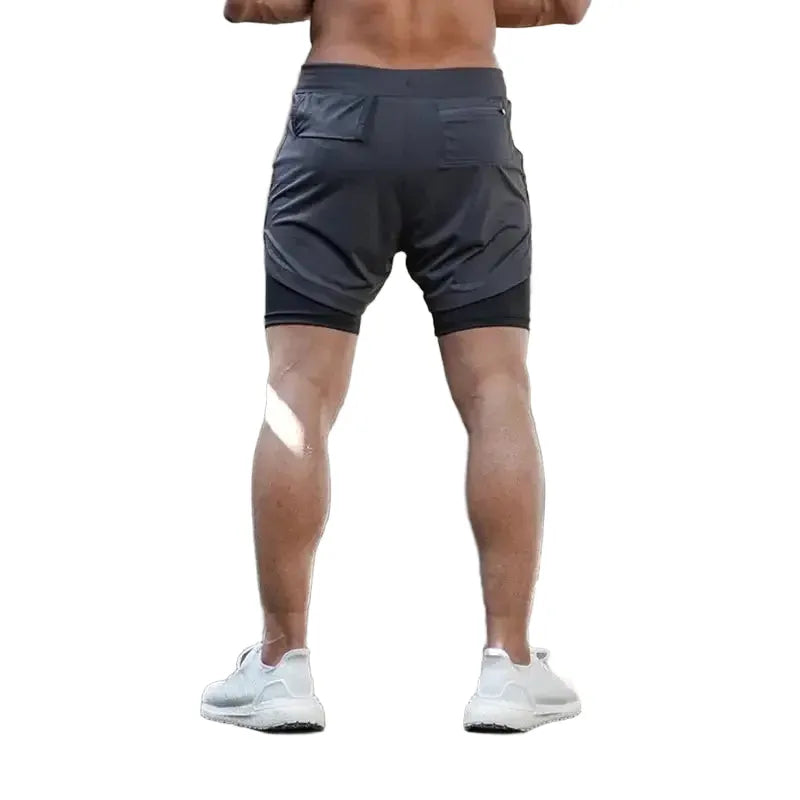 Mens Camo Shorts - Quick Dry Gym Running — product view 1