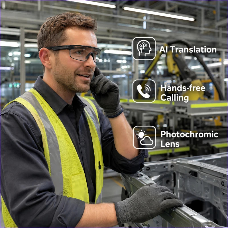 Smart Safety Goggles AI-Powered Translation