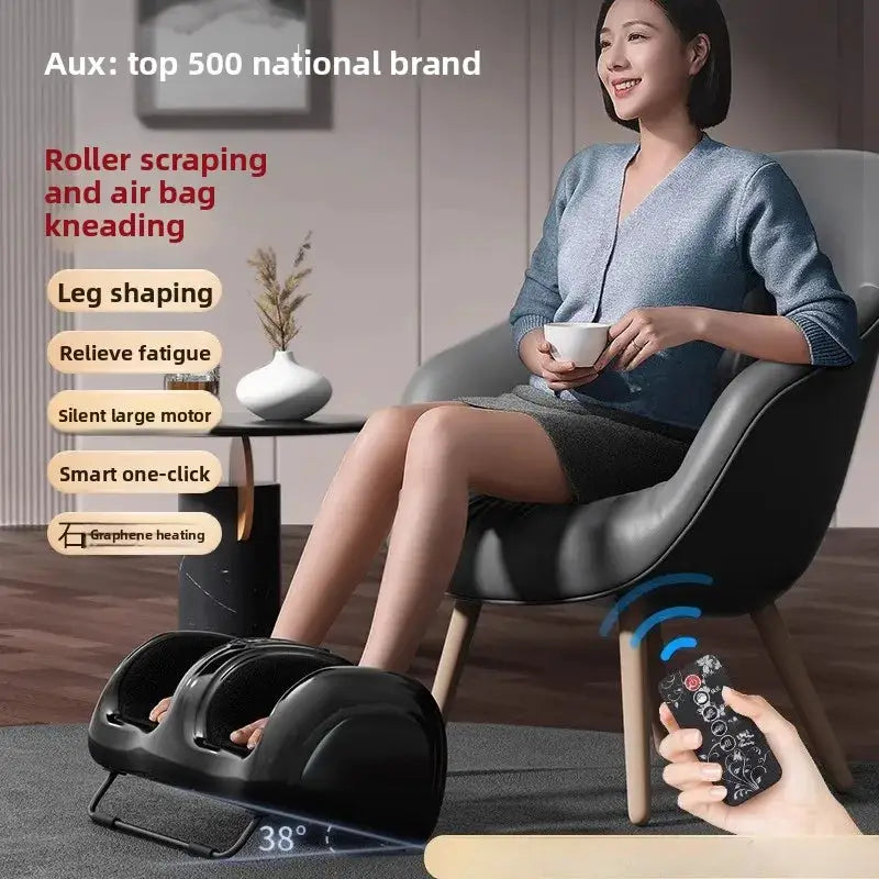 Leg massager calf instrument foot massage machine fully automatic kneading roller scraping press foot soles