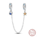 Real Sterling Silver Stars Moon