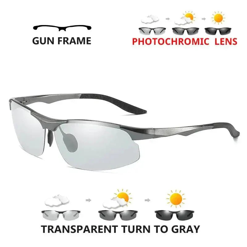 Men's Aluminum Polarized Photochromic Driving Sunglasses