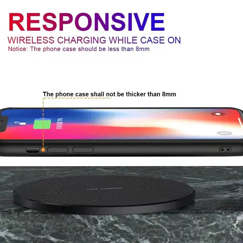 15W Wireless Charger Pad Stand for iPhone and Samsung