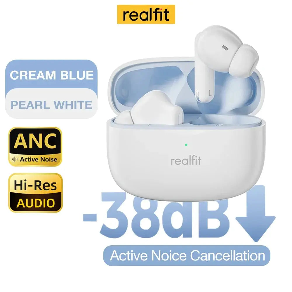 Realfit F3 ANC Bluetooth Earphones HIFI Stereo Bass