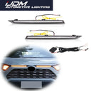 Toyota RAV4 2019-2021 Dual Color White LED Front Hood DRL Hook Amber Turn Signal