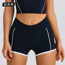 Sports Set Women Yoga Running Vest Shorts Bra High