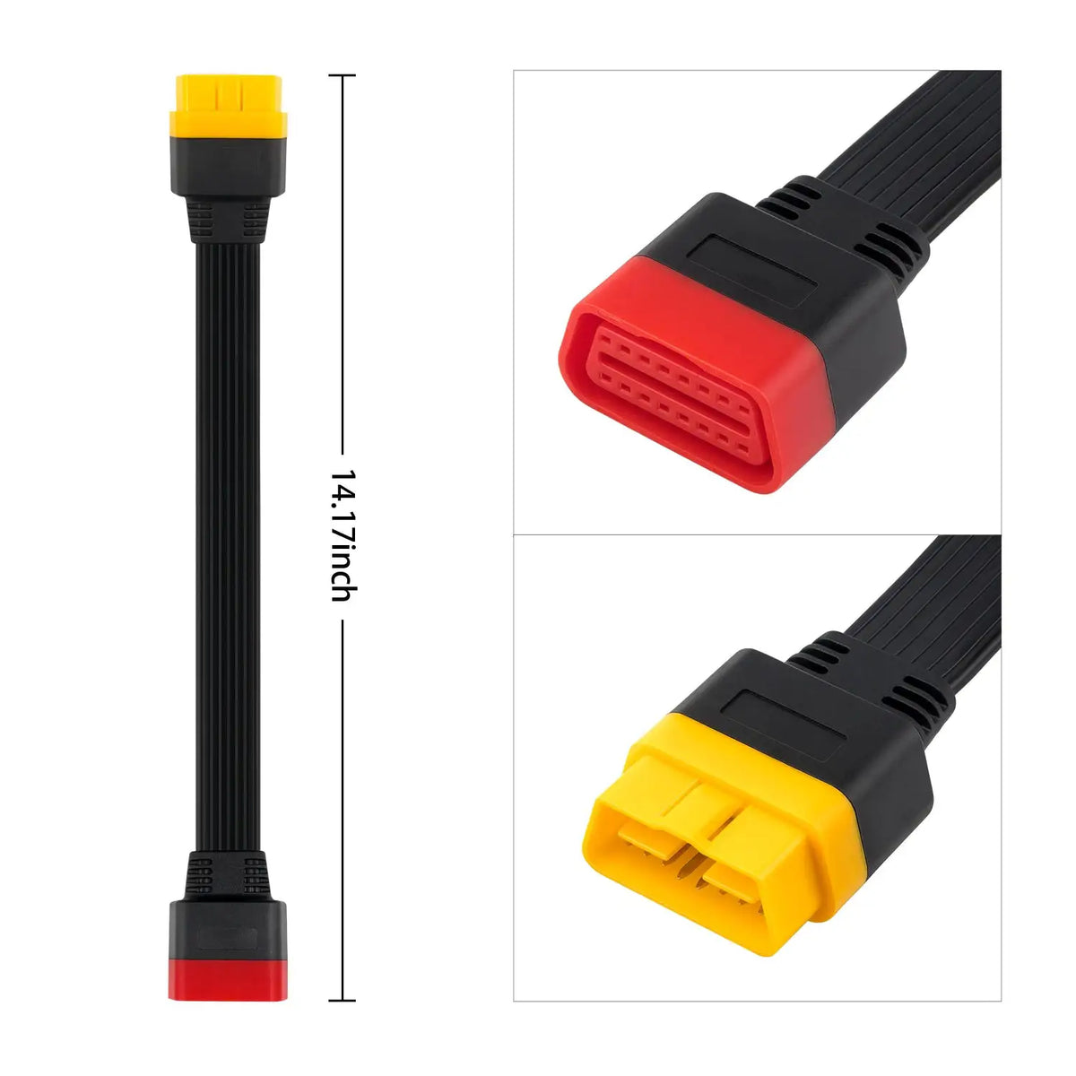 10pcs OBDII Extension Cable 16 Pin Male to Female for Thinkdiag Easydiag BD2 Connector 16Pin Diagnostic Tool ELM327 OBD2 Cable