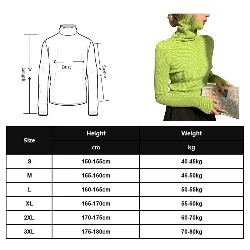 Korean Style Turtleneck Sweater Winter Fashion Essential
