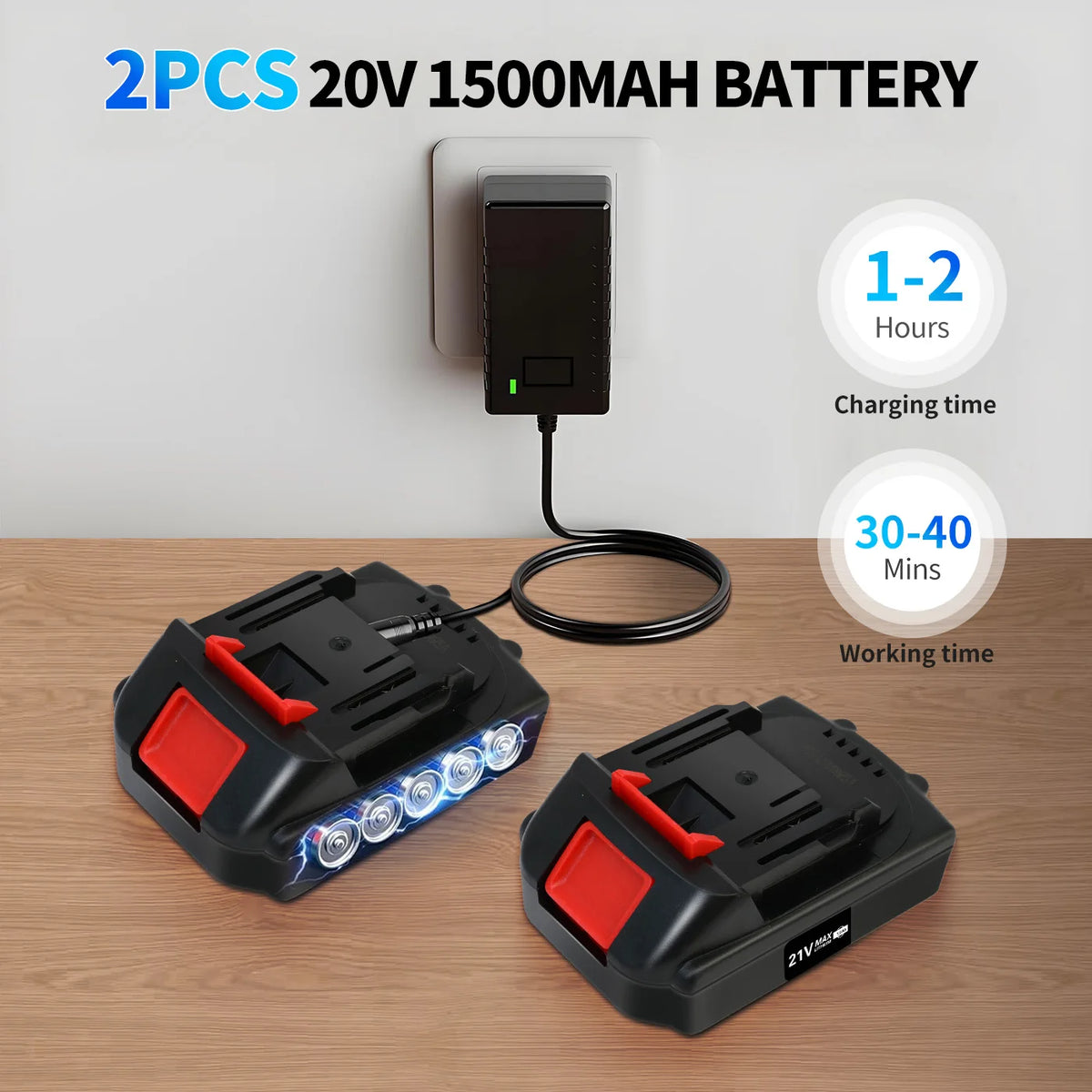 Cordless Handheld Chainsaw Electric with Batteries Chains — product view 4