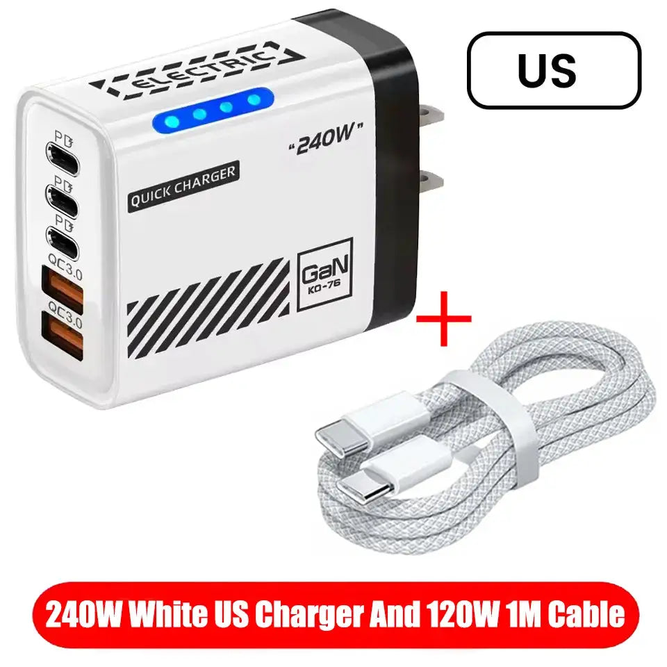 GaN Desktop Charger - Fast Charge USB Hub — product view 15