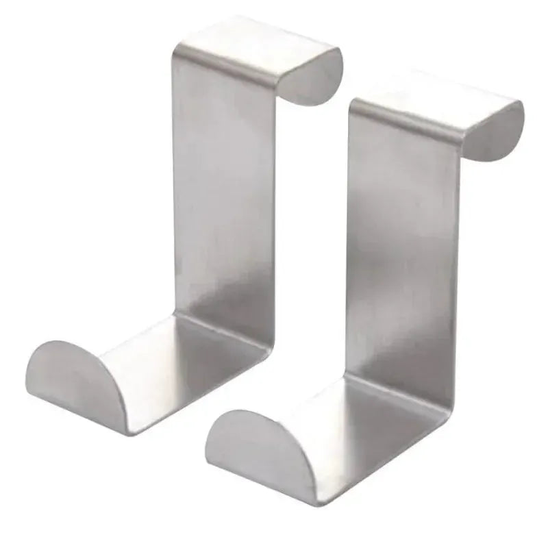 2 Pack Stainless Steel Door Hook Set For Home And Office Use