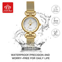 Stainless Steel Womens Quartz Watch