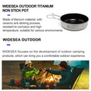 Lightweight Titanium Camping Cookware Set for Hiking Gear