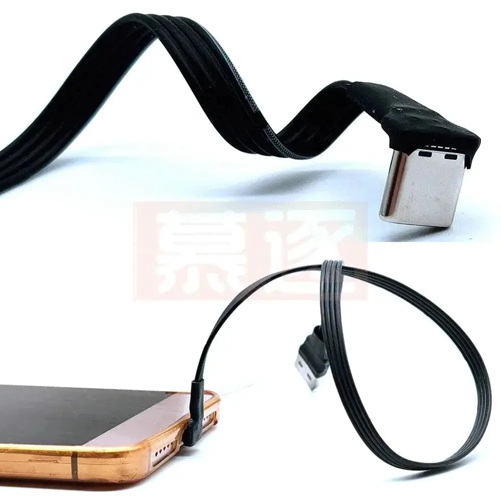 90 Degree Angled USB C Data Cable Fast Charging Connectivity