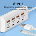 8 In 1 Usb Socket - 25W Fast Charging Hub