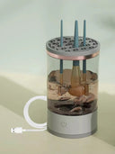 Makeup Brush Cleaner Is An Automatic Rotating Brush Cleaner