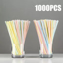 Colorful & Black Reusable Party Straws Eco-Friendly Essential