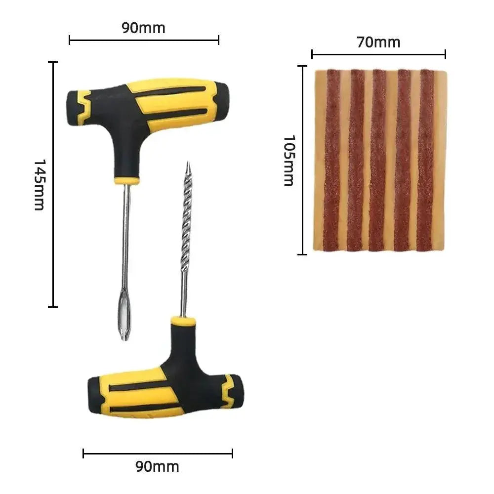 Ultimate Tire Puncture Repair Kit Set Quick Durable Portable