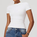NCLAGEN Gym Top Women Short Sleeve Fitness Tee