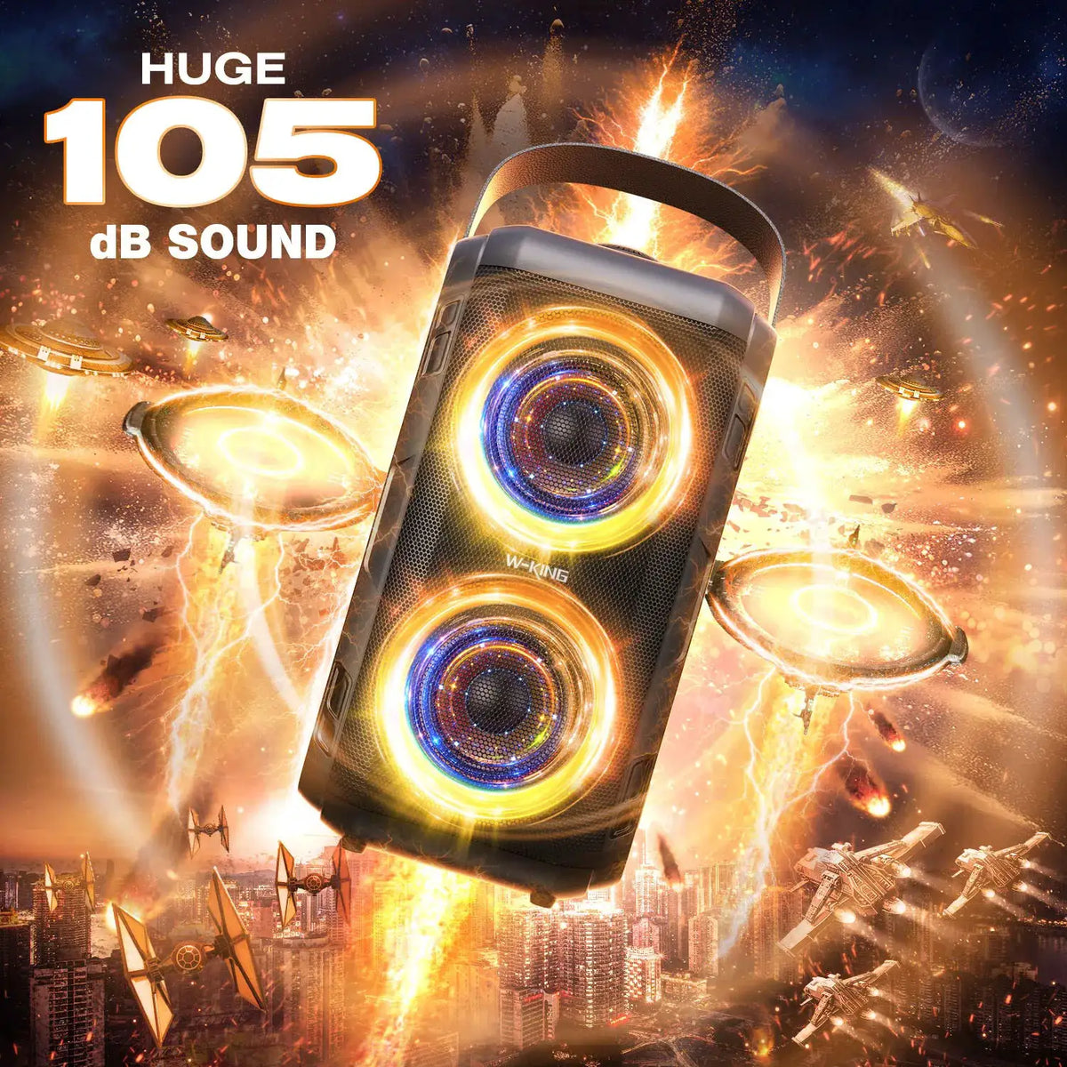 W King Bluetooth Bass Speaker — product image 3
