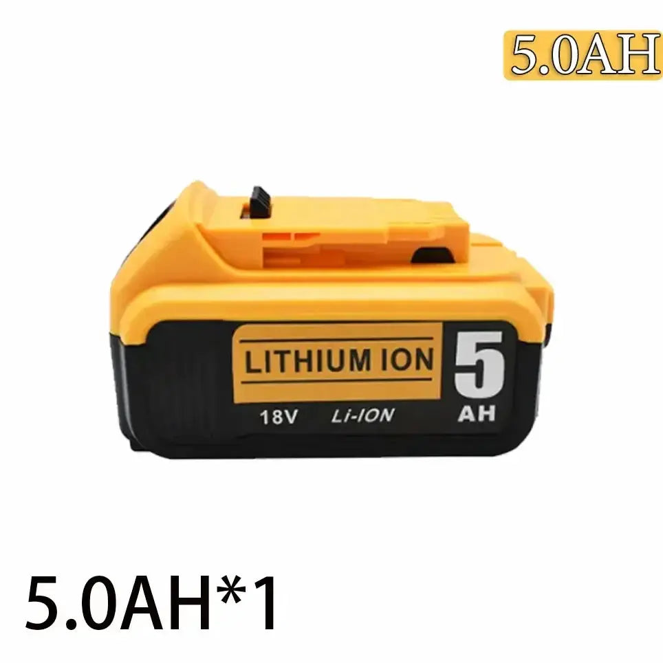 18V High Capacity Lithium Battery 5Ah For Tools Rechargeable