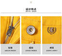 Four Season New Men's Yellow Jeans Fashion Business Casual