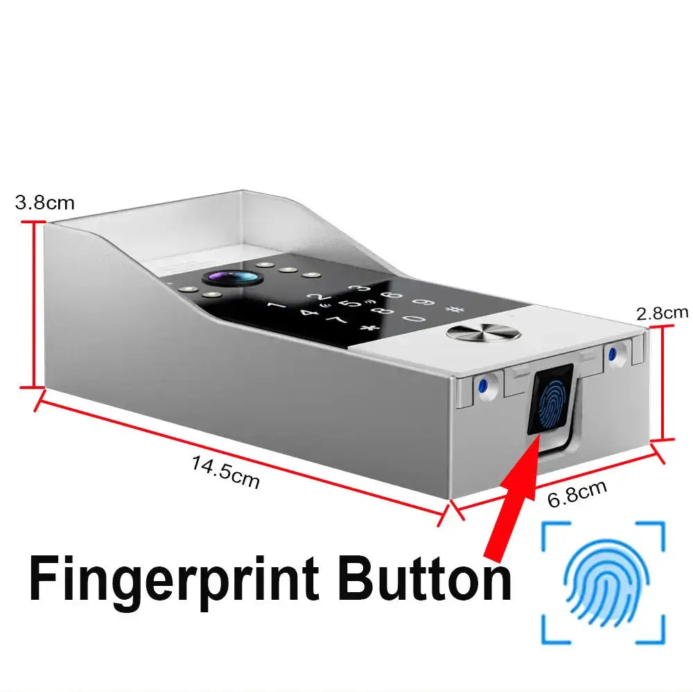 New 5in1 Fingerprint Unlock Tuya Smart 1080P 7inch LCD Wifi Video Intercom System Video Door Phone Camera with Motion Detector