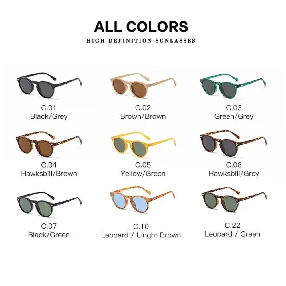 Retro Round Polarized Sunglasses for Men and Women