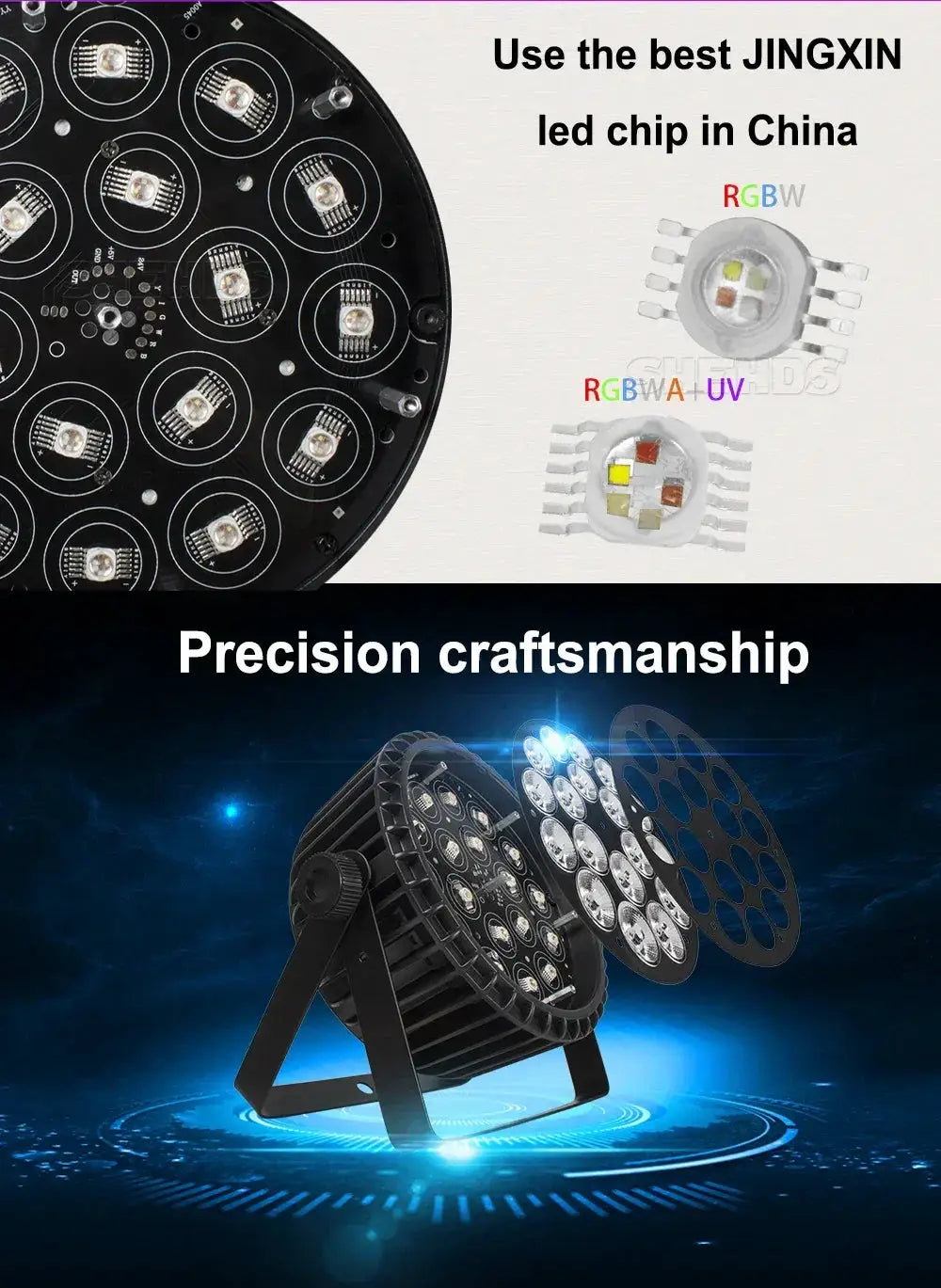 DJ Party LED Par Wash Lights — product view 13