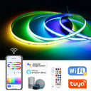 DC12V WS2811 RGBIC COB LED Strip With Tuya WiFi App Control Alexa Google