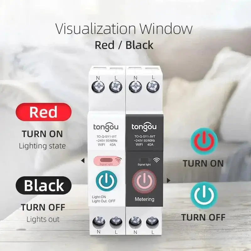 Tuya Smart Circuit Breaker With Power Metering Control