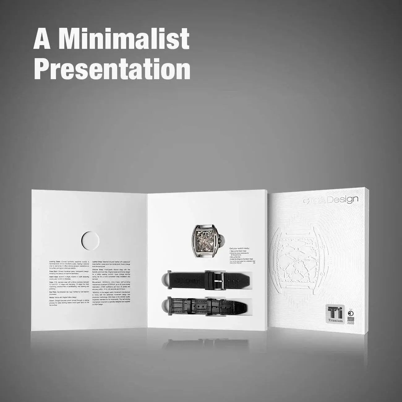 CIGA Design Z Series Titanium Skeleton Watch Luxury