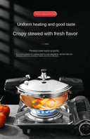 Pressure Cooker Induction Compatible Pot 18cm Stainless Steel