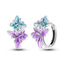 Sterling Silver Chameleon Dragonfly Butterfly