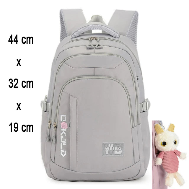 Adjustable Nylon School Carry Backpack