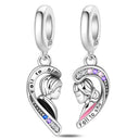 Sterling Silver Charm Beads Glowing