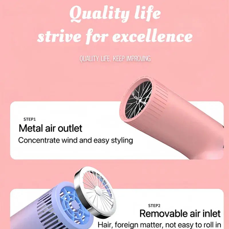 Beautiful Gradient Color Hair Dryer Low Noise Quick Drying