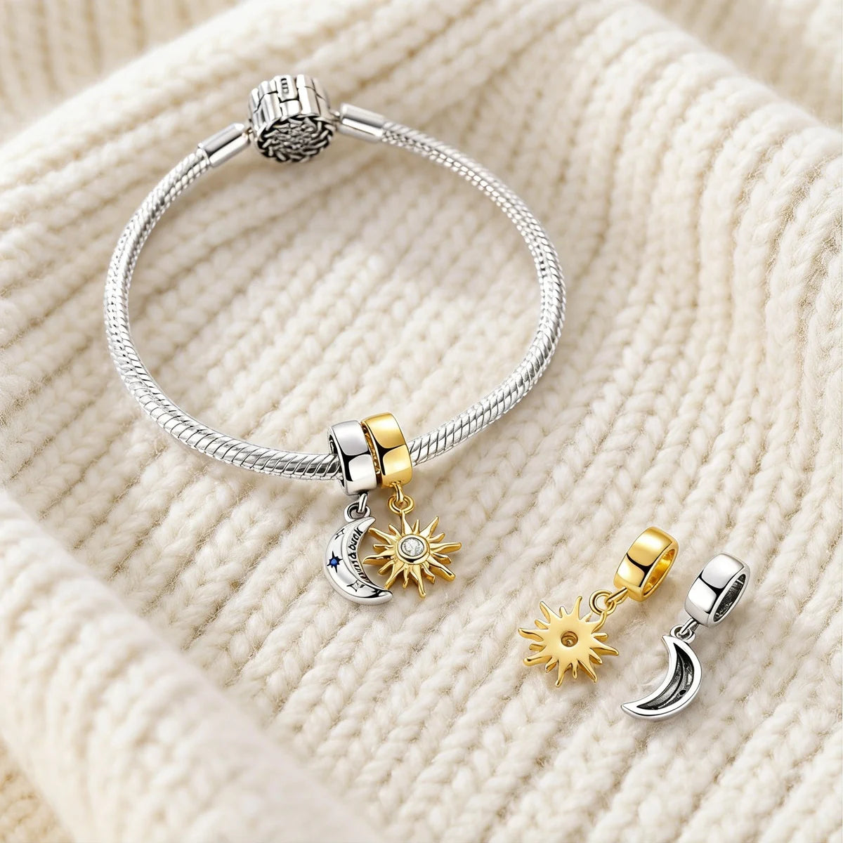 Mula Sterling Silver Charm Bead
