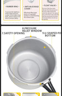 Pressure Cooker Compact Outdoor with Folding Handle 2.2L