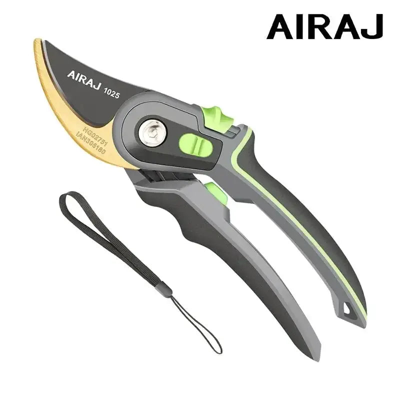 Airaj 8 Inch Pruning Shear Garden Tools Durable Labor Saving