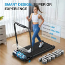 Compact Treadmill With Incline And Voice Control For Home Fitness