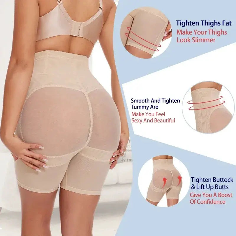 High Waisted Tummy Control Shapewear Shorts For Women