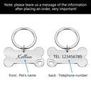 Personalized Pet ID Tag: Stylish Bone Engraved Pendant