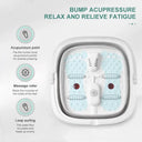 New Arrival Foldable Electric Foot Spa Tub Heating Bubble Roller Massage Household Portable Foot Bath Massager