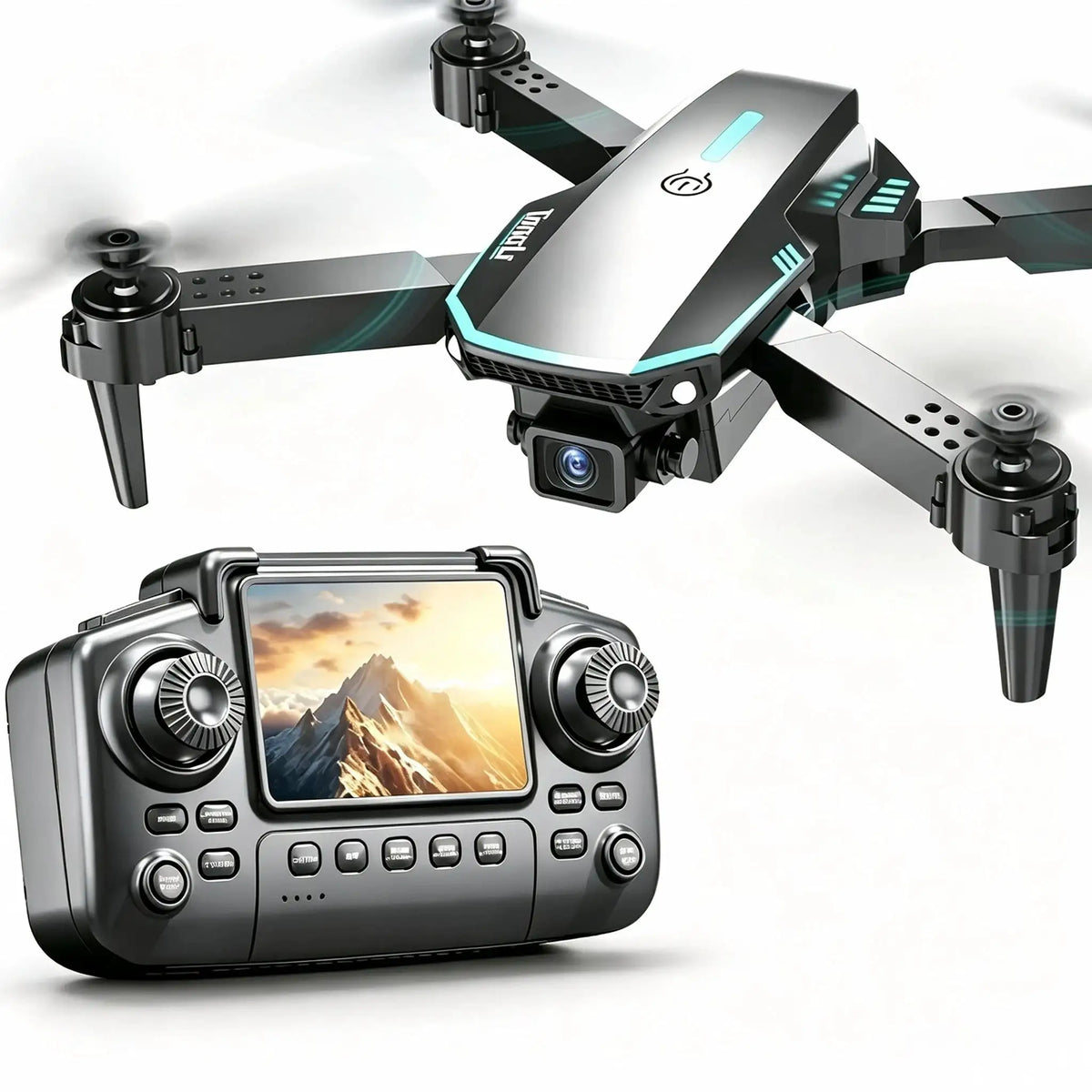 TONGLI Foldable Drone RC Quadcopter with Large‑Screen Remote Control — product view 5