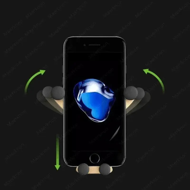 Universal Car Vent Smartphone Mount With Gravity Support