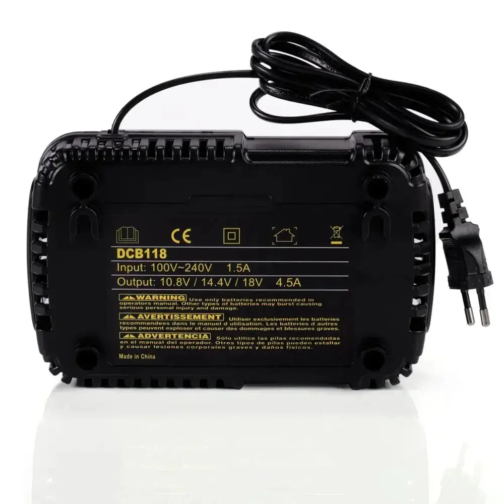 4.5A DCB118 Battery Charger For 10.8 To 20V Tools Fast Charge