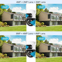 Outdoor Security Camera With AI Tracking For Homes