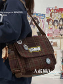 Middle-Age Shoulder Bag: Japanese & South Korean Style