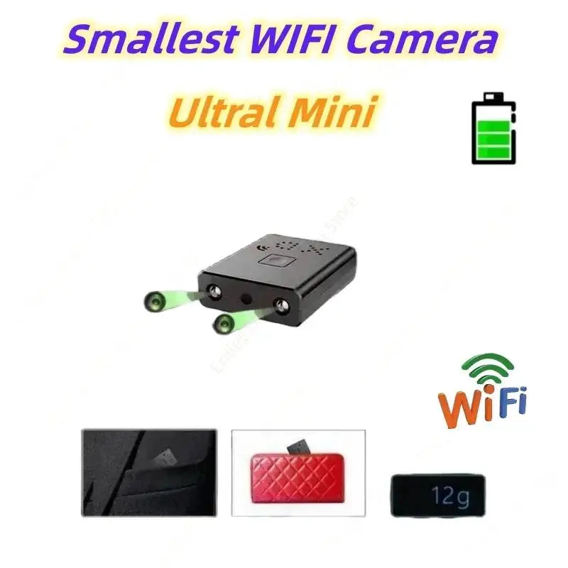1080P HD Mini Camera WIFI Smart Home Security Protection Smallest Invisible Cam Built-in Battery Night Vision IP Body Cam Espiar